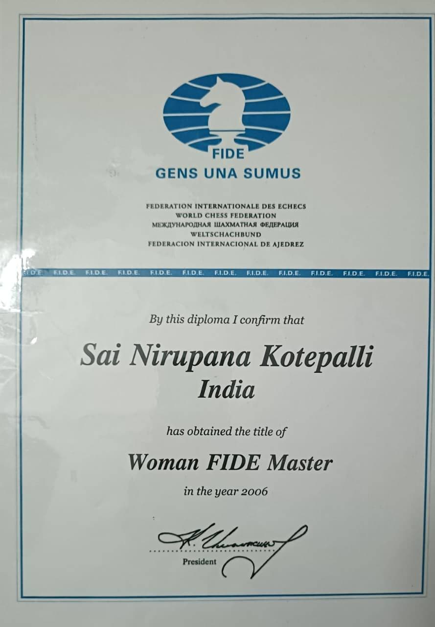 Sai Nirupama graduated from Acharya Nagarjuna University