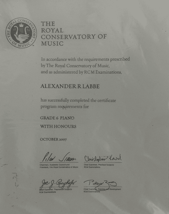 Alexander graduated from University of Calgary