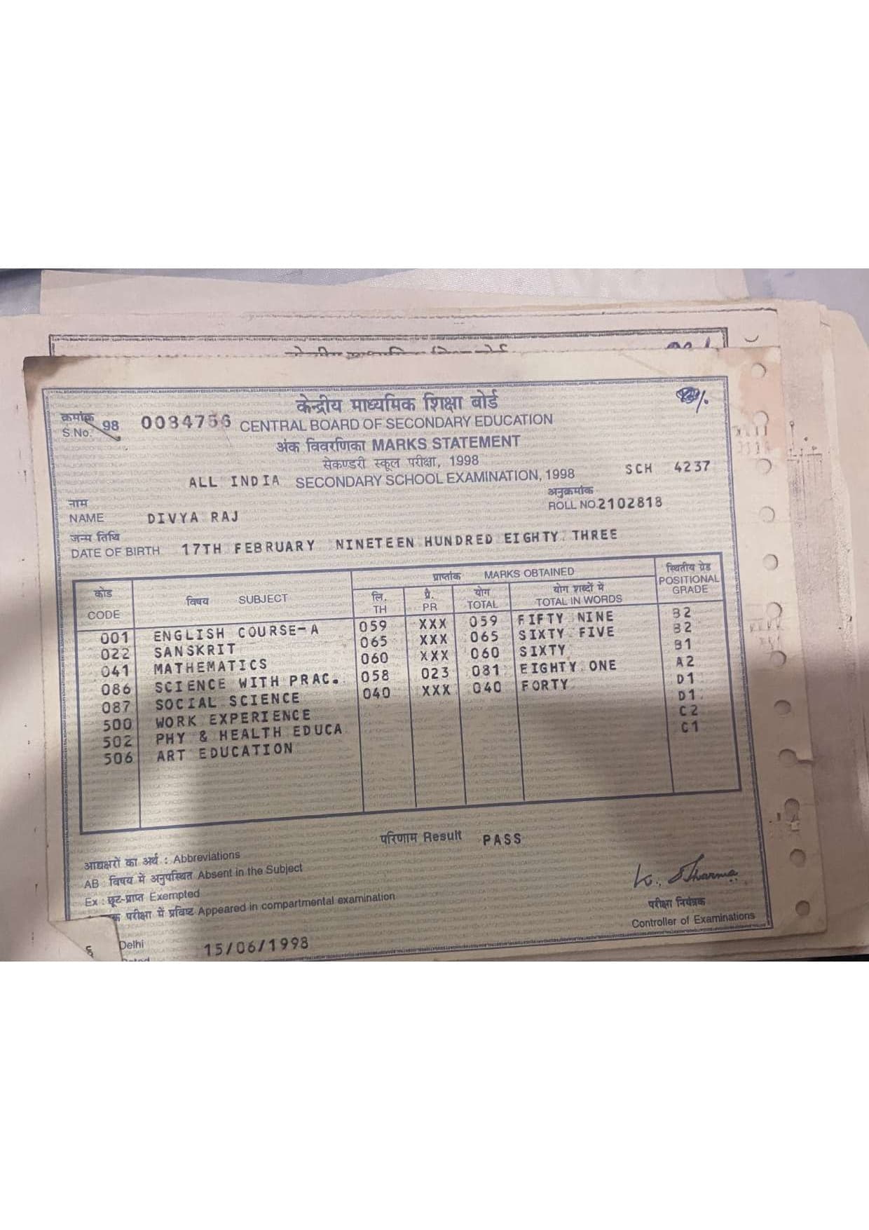 Divya Raj graduated from KUK