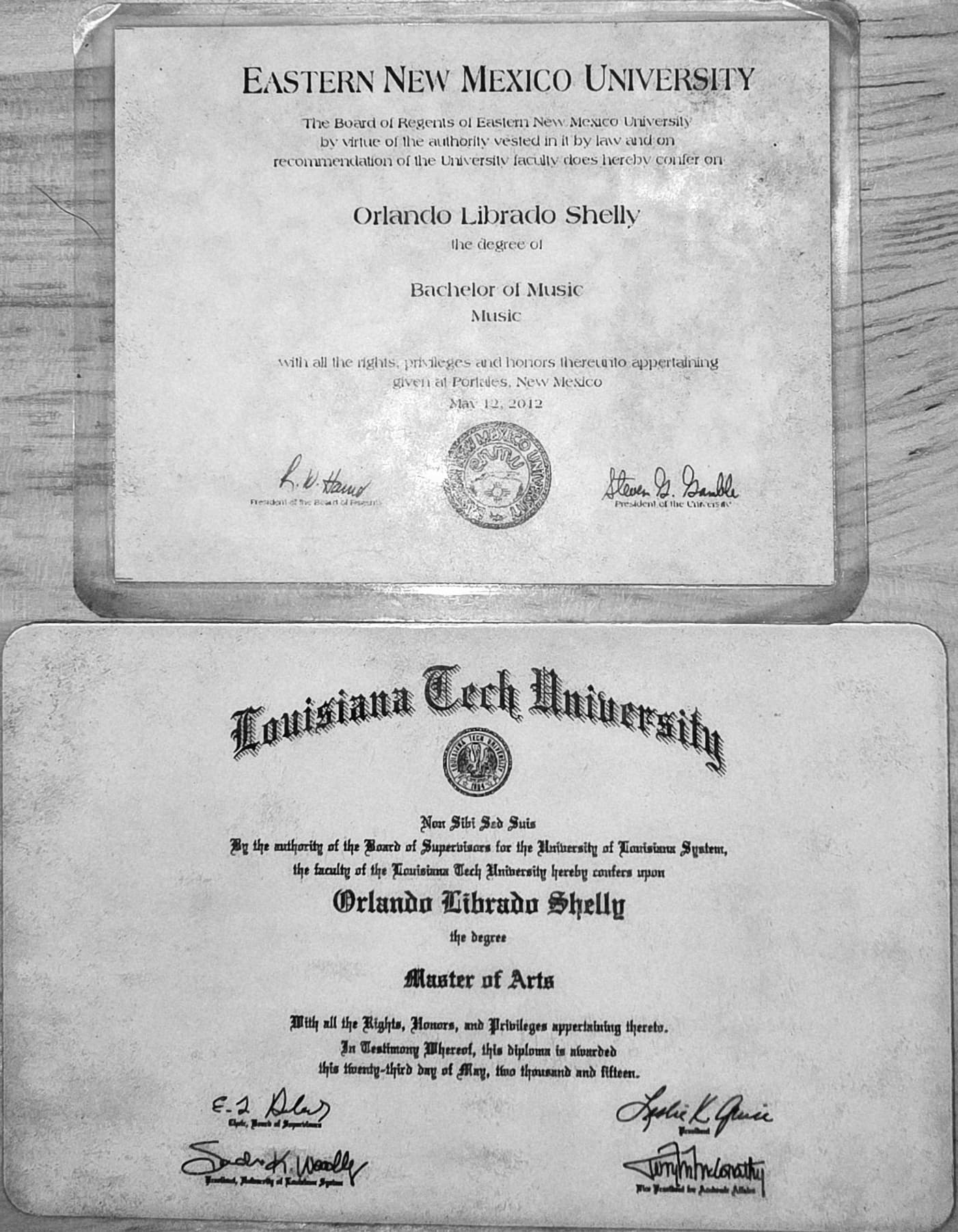 Orlando graduated from Louisiana Tech University