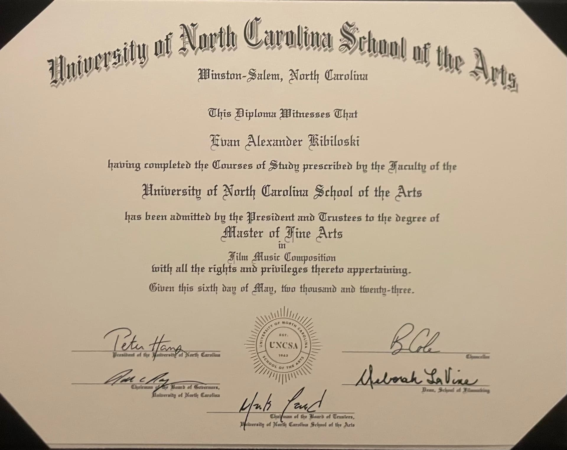 Evan graduated from Eastern Kentucky University