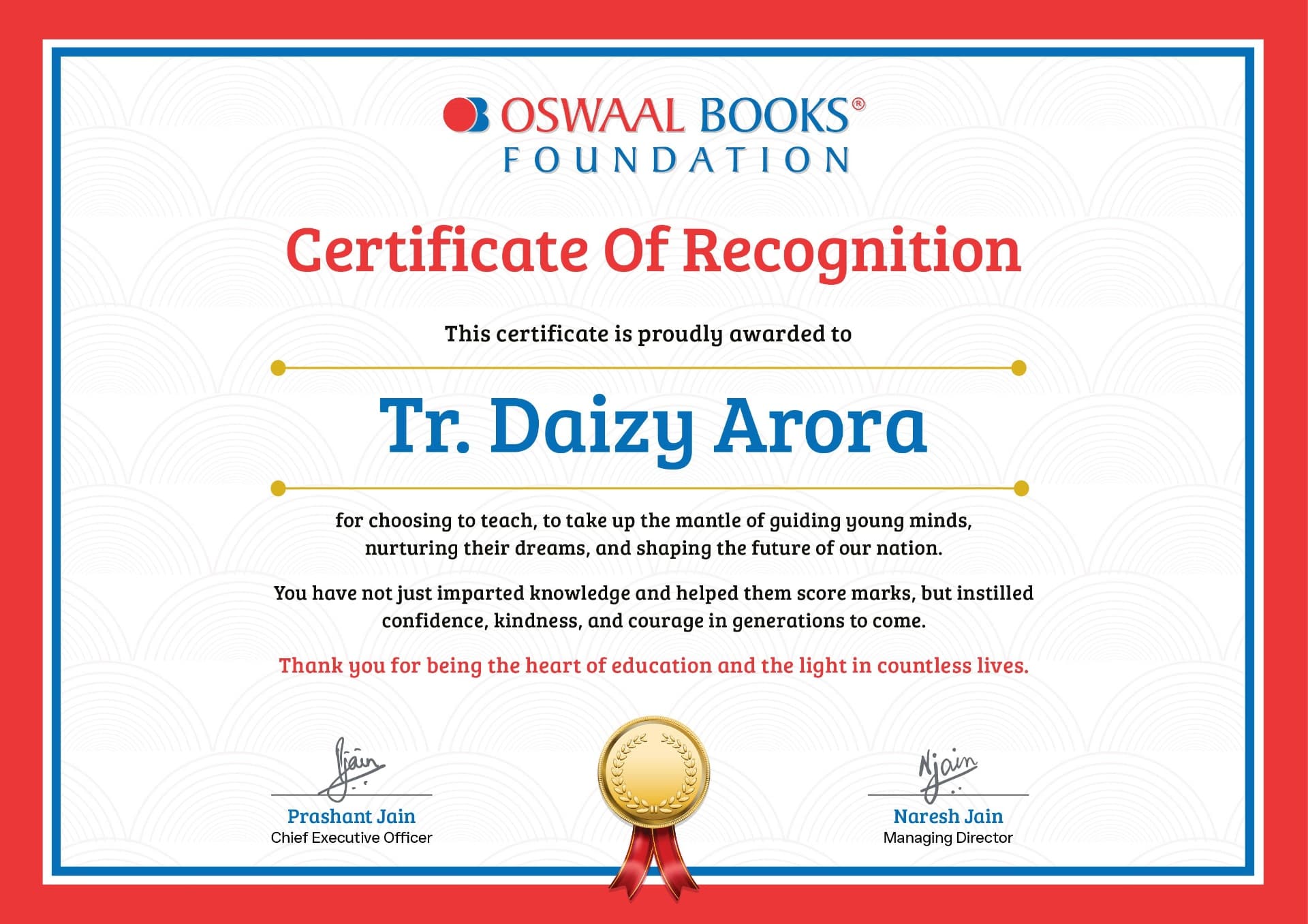 Daizy graduated from PTU