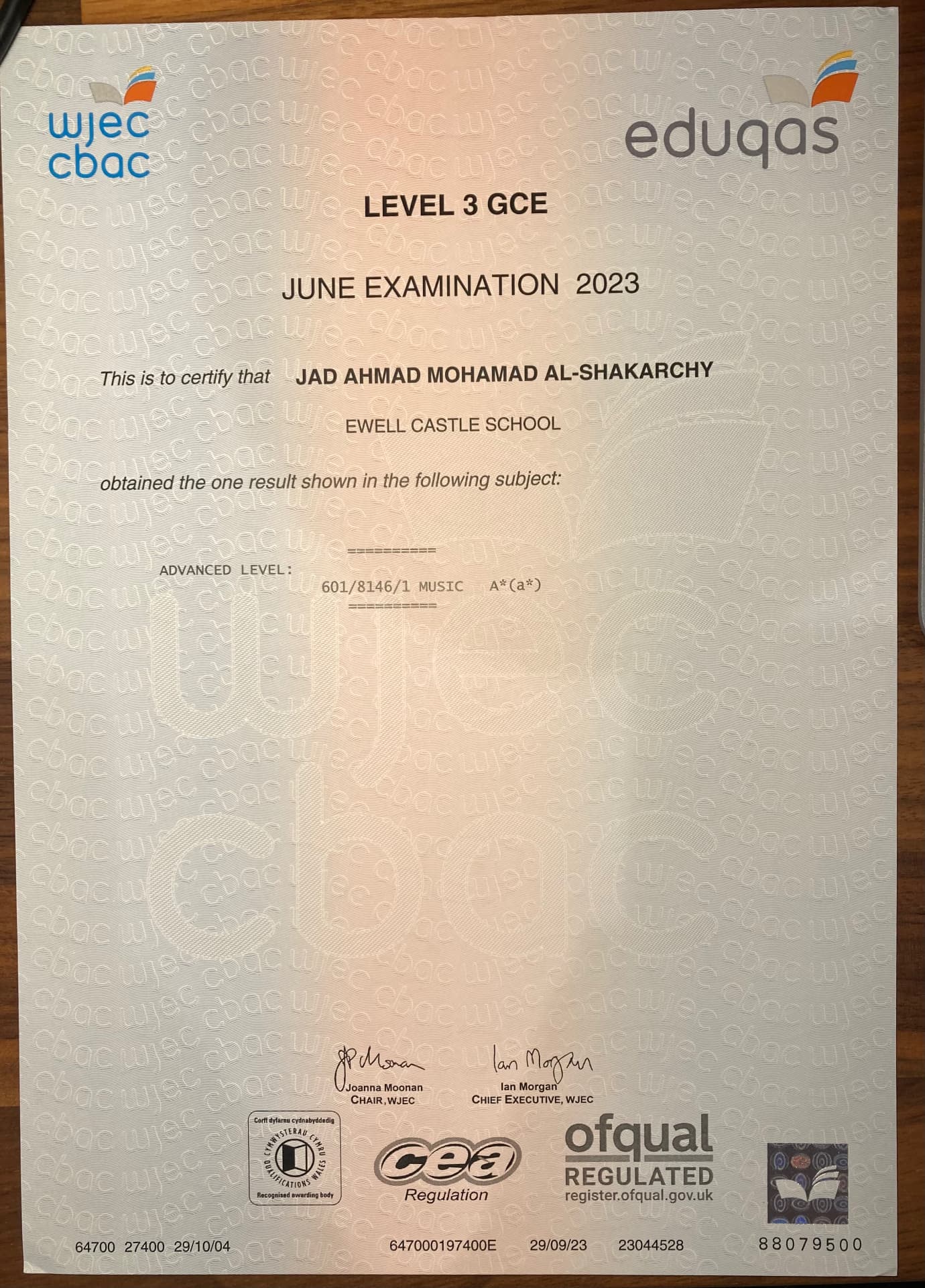Jad graduated from Guildhall School of Music and Drama