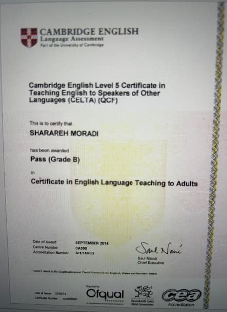 Sharareh graduated from Azad University of Mashad