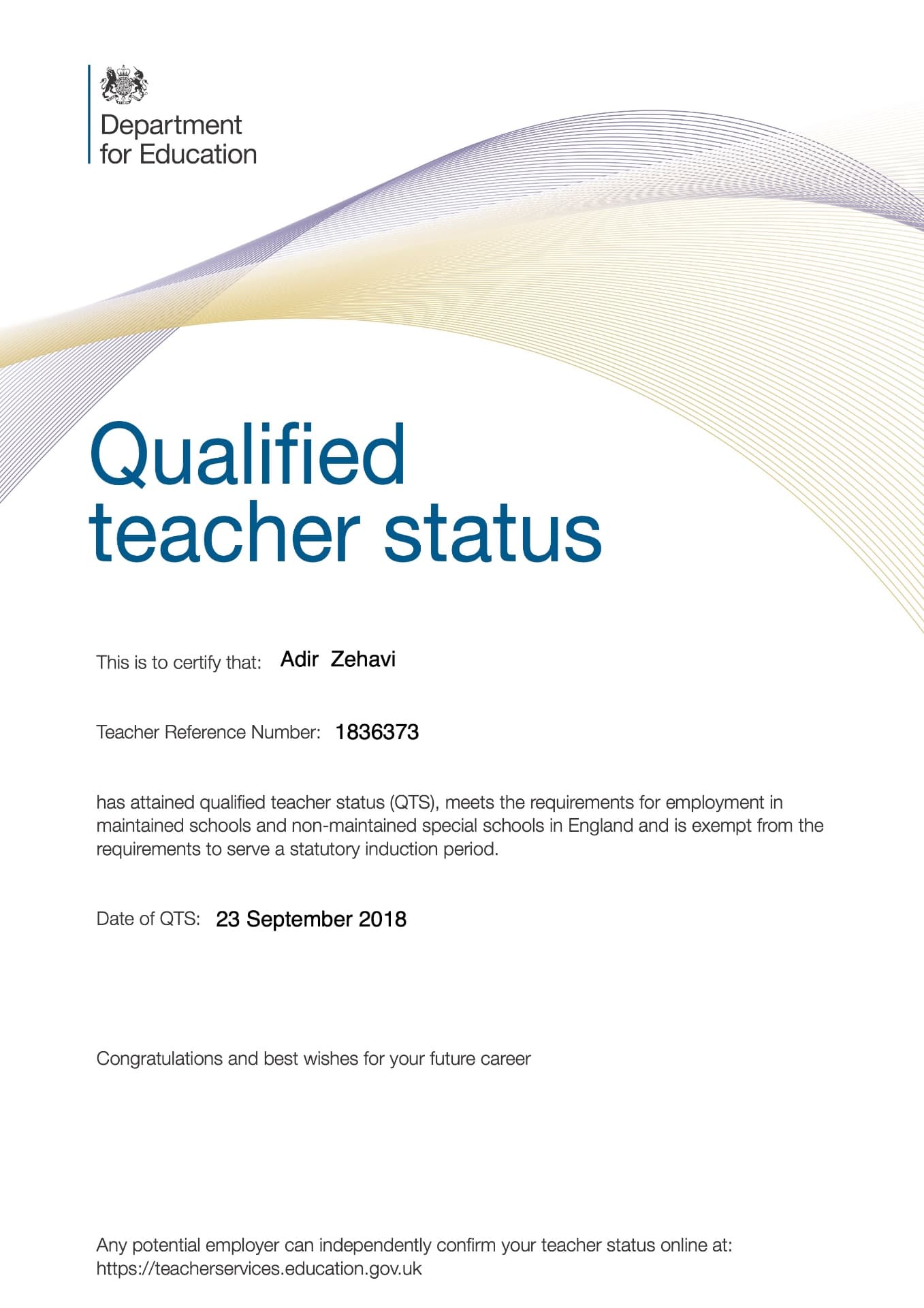 Adir graduated from SOAS, School of Oriental and African Studies, University of London