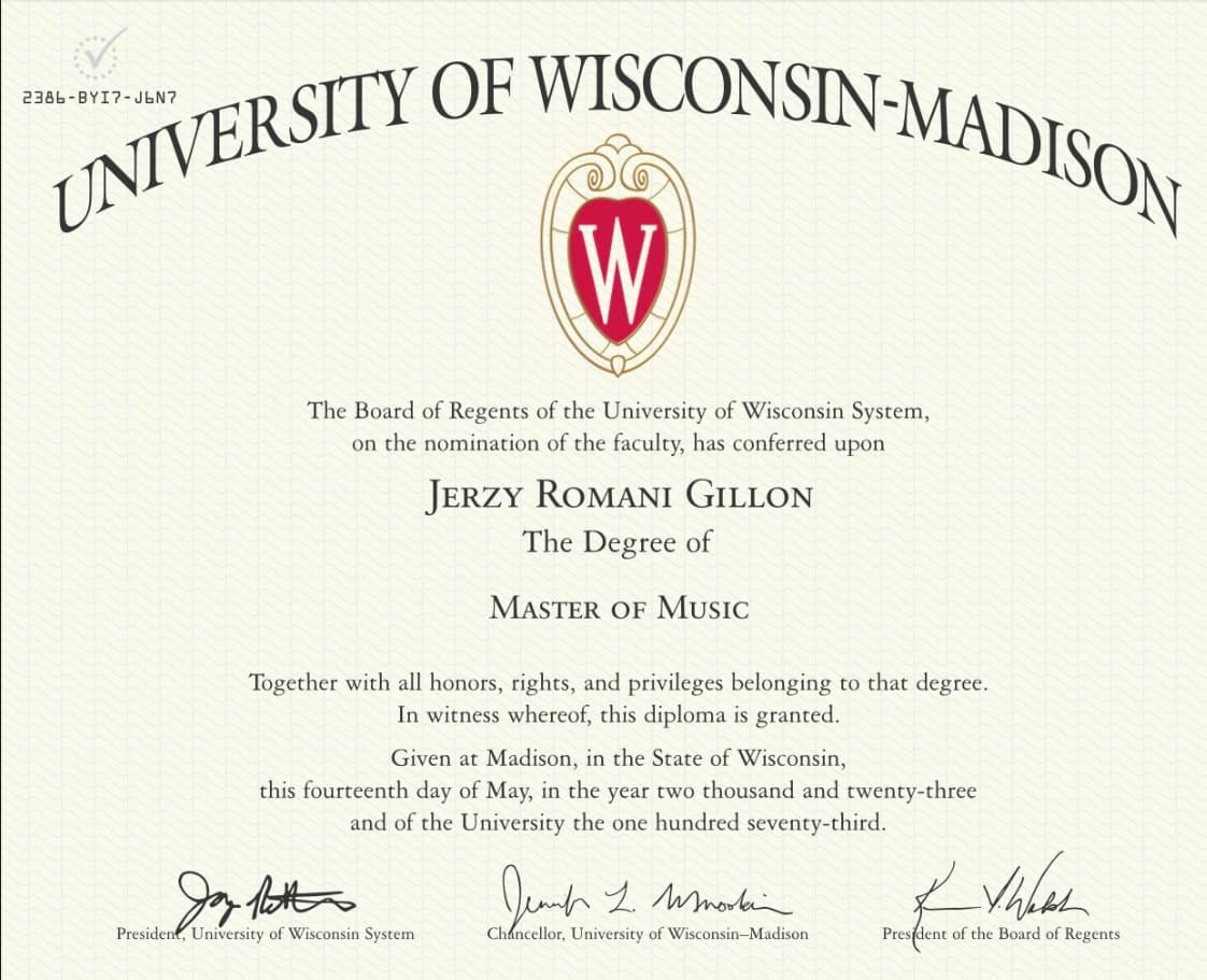 Jerzy graduated from University of Wisconsin-Madison