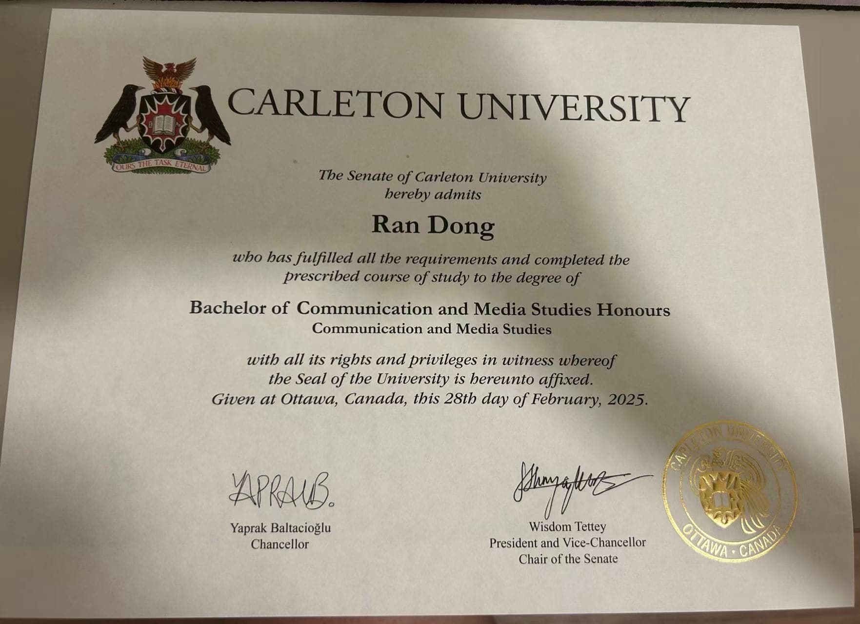 Monika graduated from Ontario Tech University