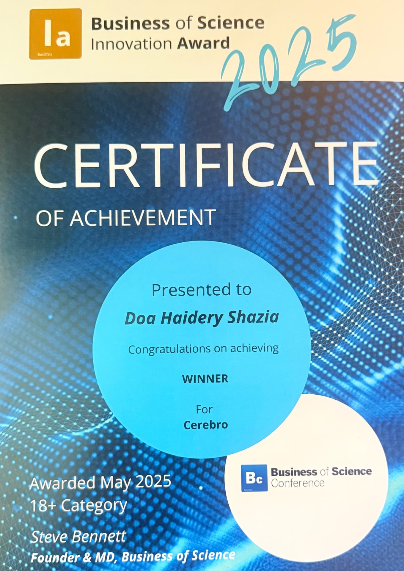 Doa graduated from University of Salford