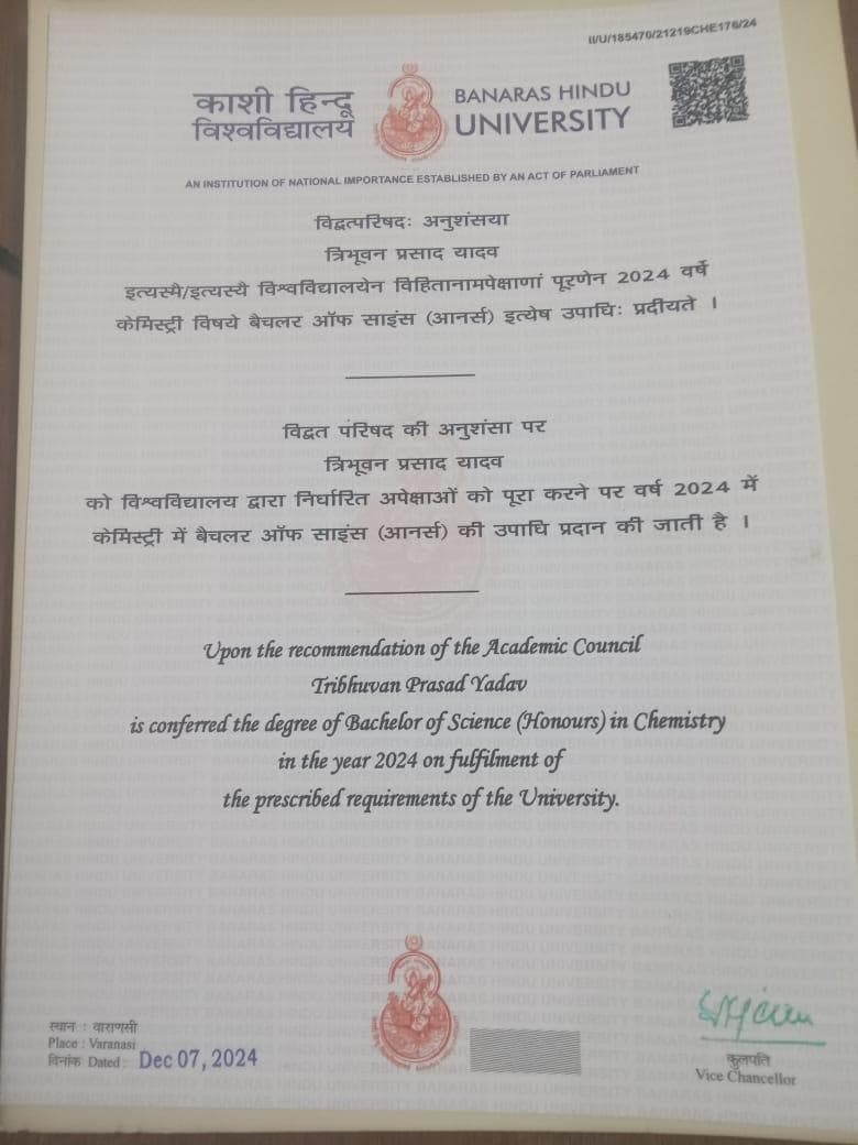 Tribhuvan graduated from IIT HYDERABAD