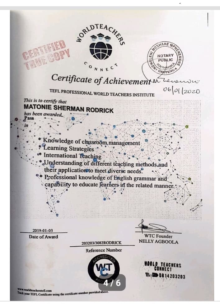 Sherman graduated from Gorgon College/University