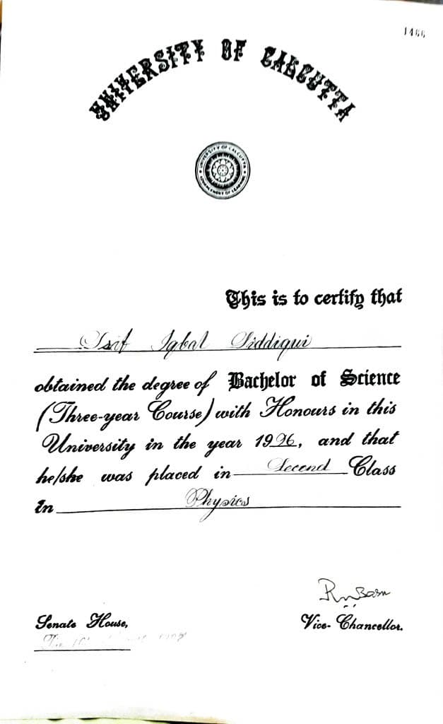 Asif graduated from Calcutta University