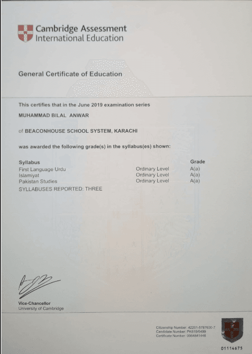 Bilal graduated from University of Lancashire