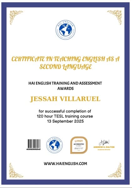 Jessah graduated from Capitol University