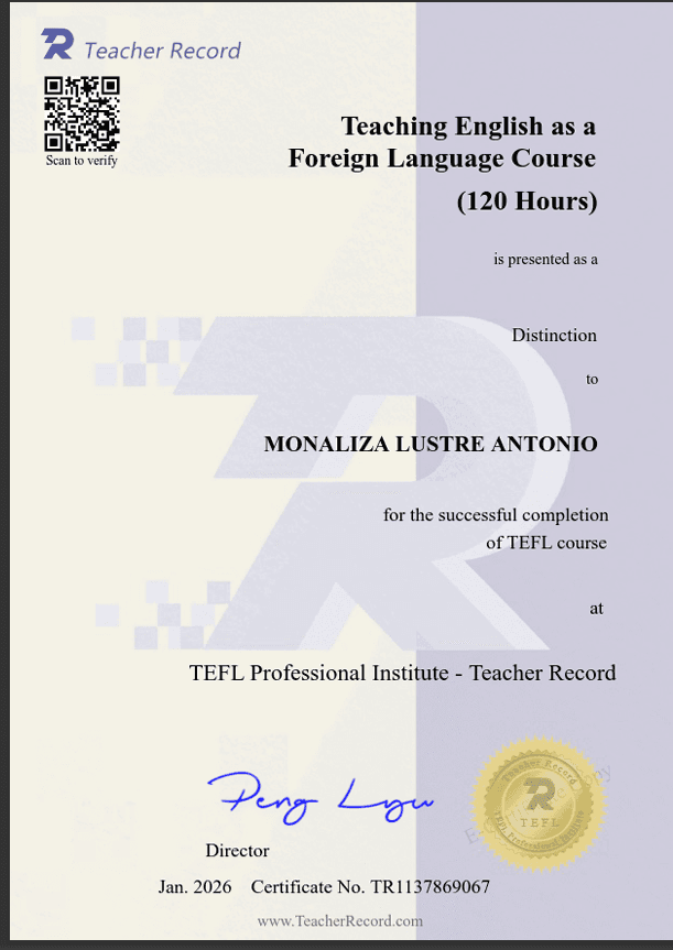 Monaliza graduated from Pangasinan State University