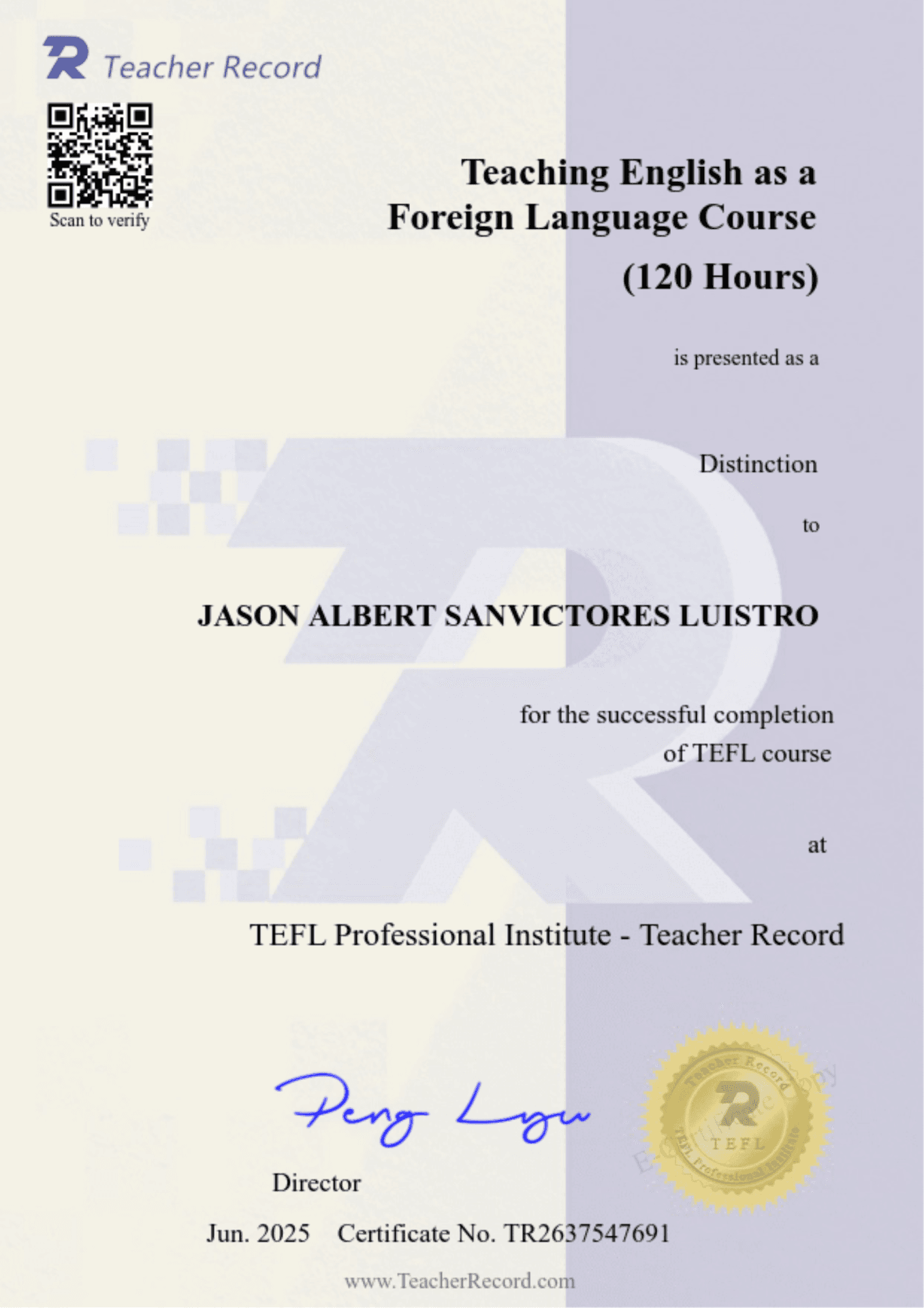 Jason Albert graduated from De La Salle Lipa