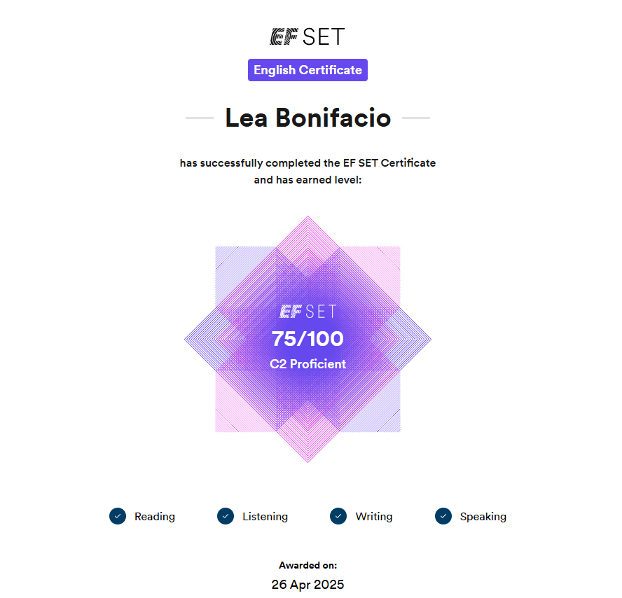 Leigh graduated from Zamboanga Peninsula Polytechnic State University