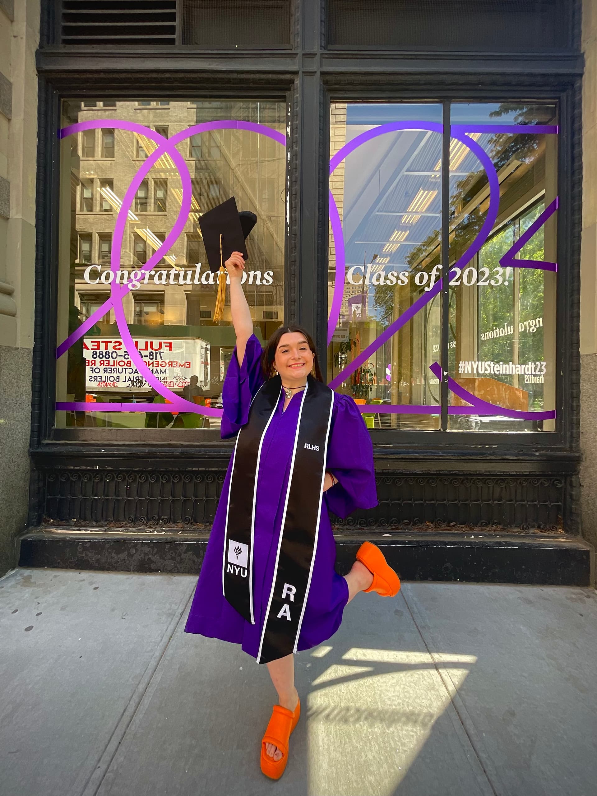 Vicky graduated from New York University