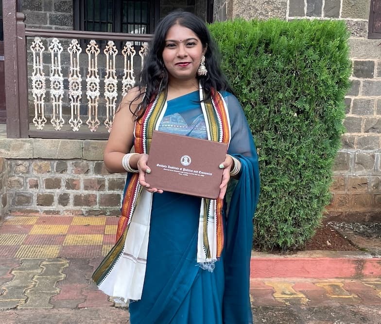 NIDHI graduated from Gokhale Institute of Politics & Economics