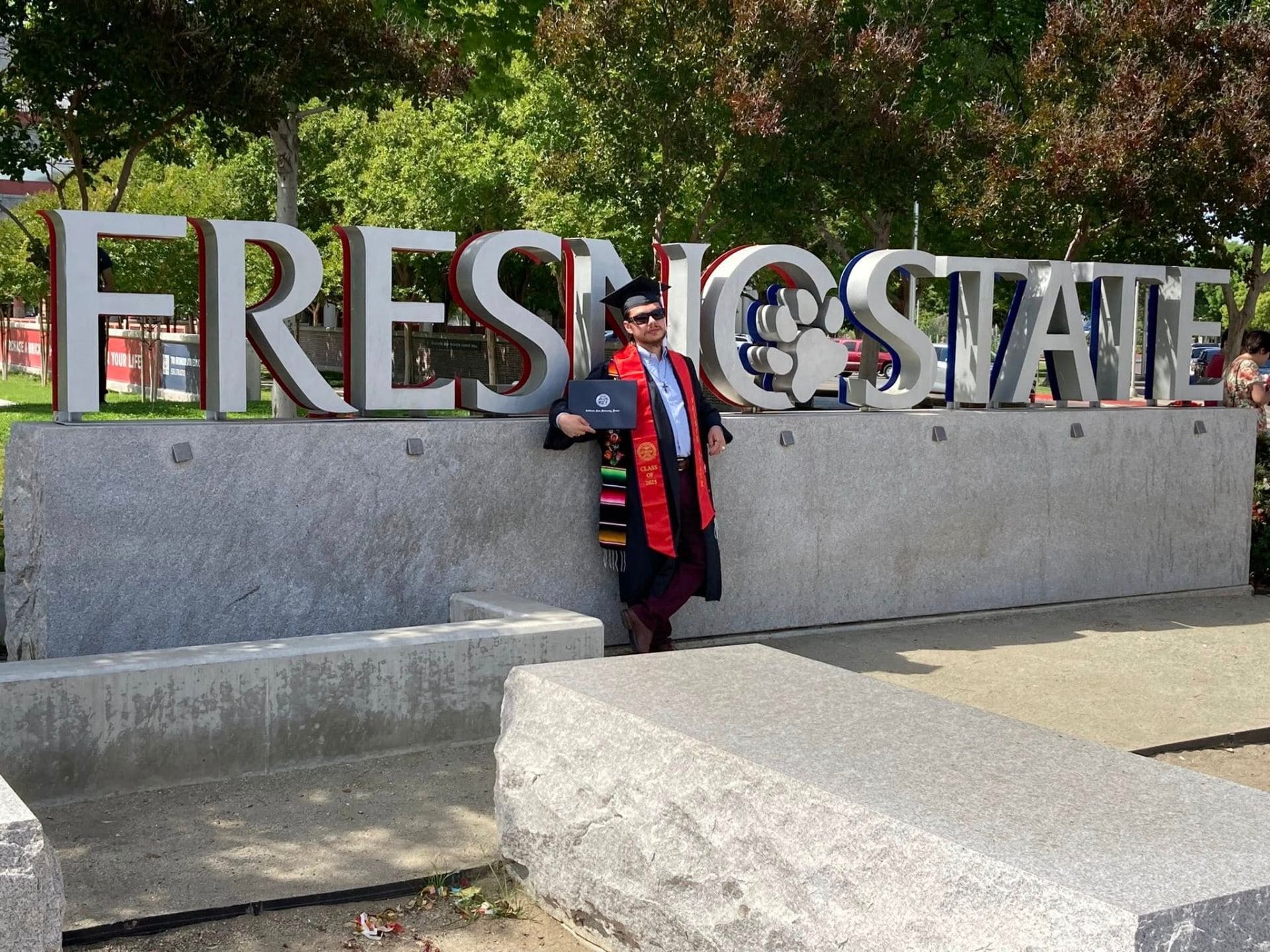 Cesar graduated from California State University, Fresno