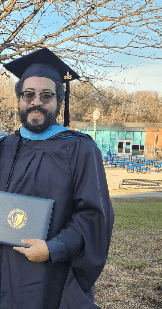 Greg graduated from Central Connecticut State University