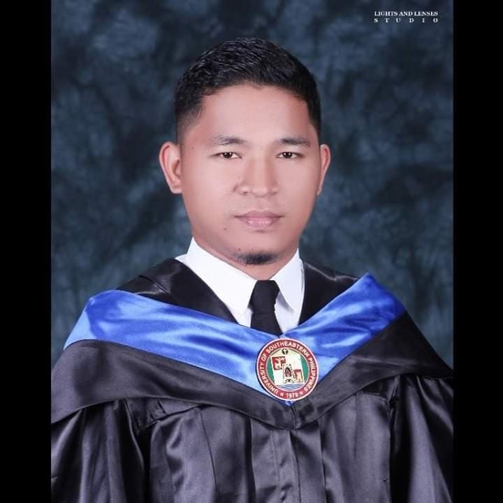 Bernard Jess graduated from University of Southeastern Philippines