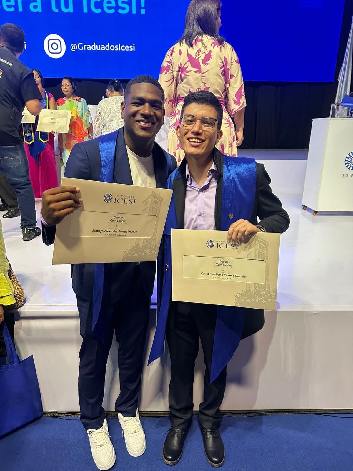 Carlos graduated from Politécnico Superior de Colombia