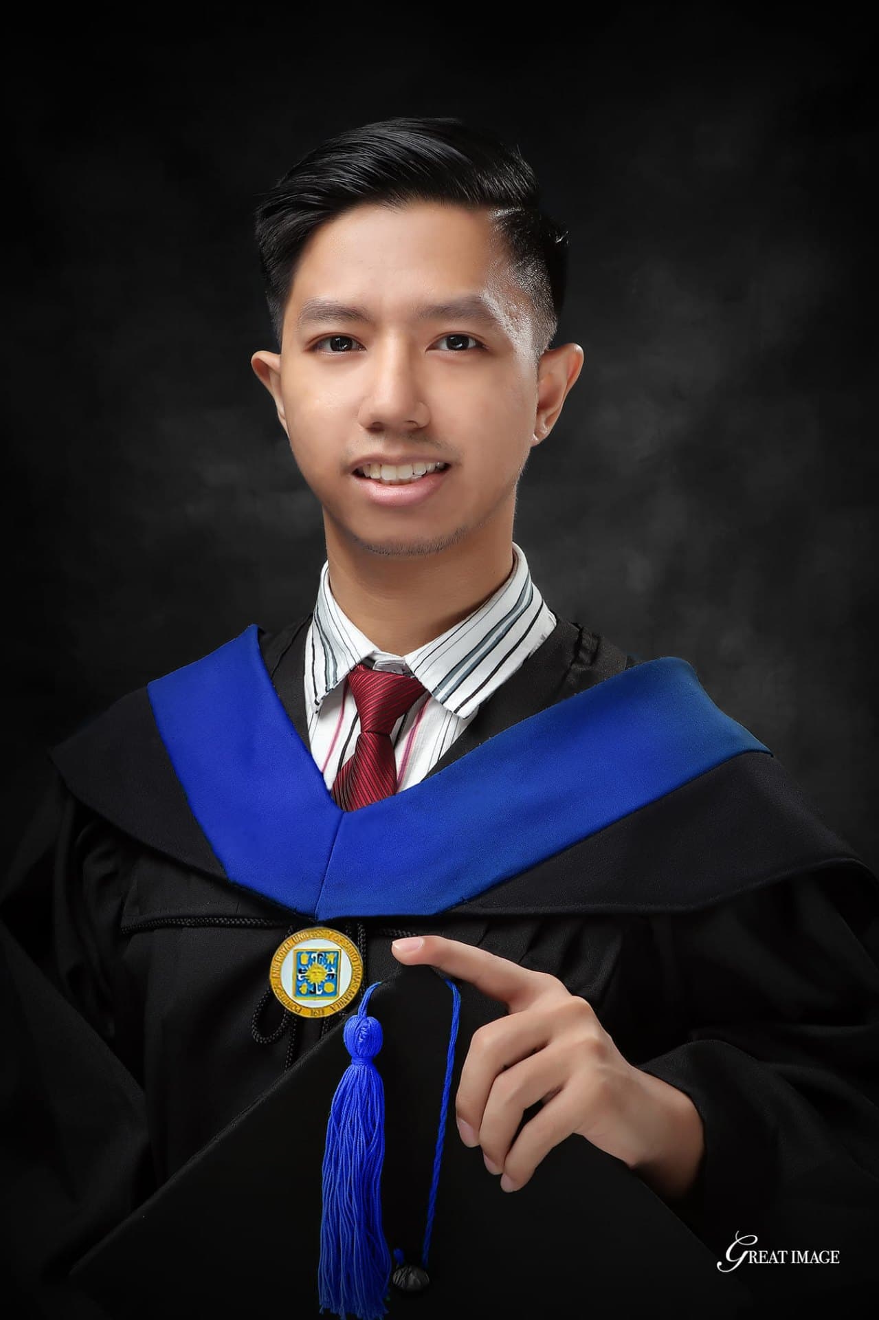 Alwin Joseph graduated from University of Santo Tomas