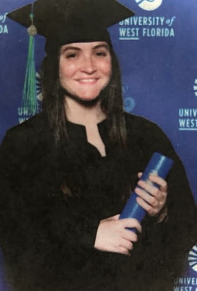 Samantha graduated from University of West Florida