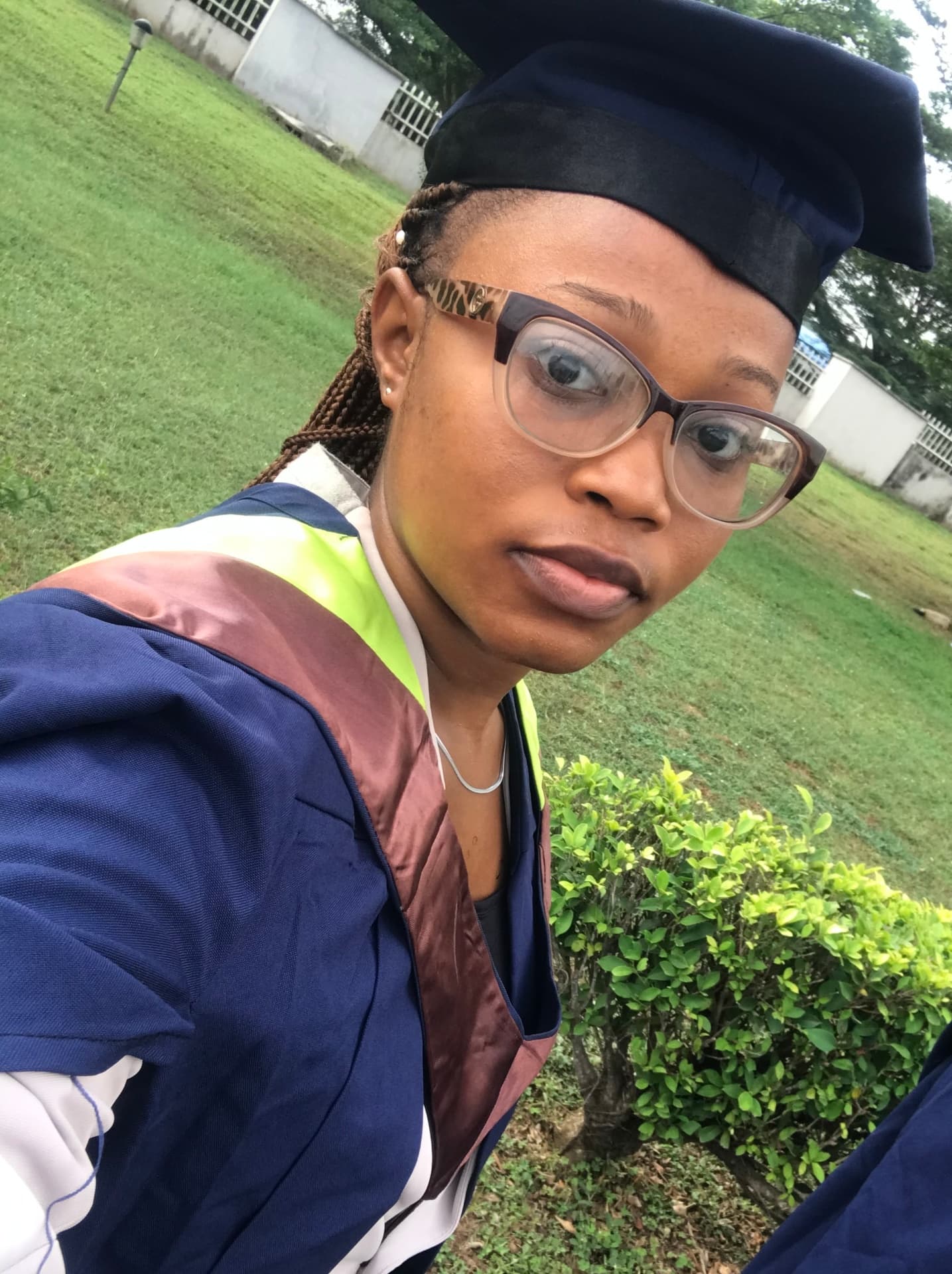 Gloria graduated from University of Ibadan