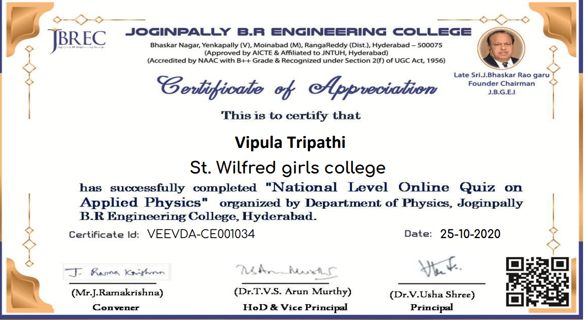 vipula graduated from rajasthan university
