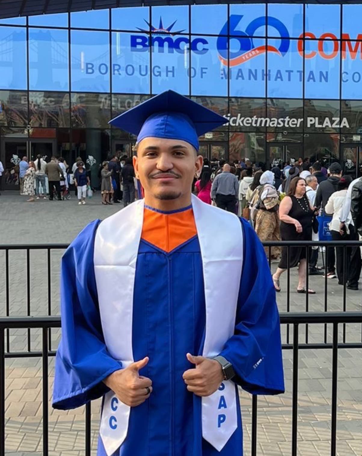 Anthony graduated from BMCC (2 year)
