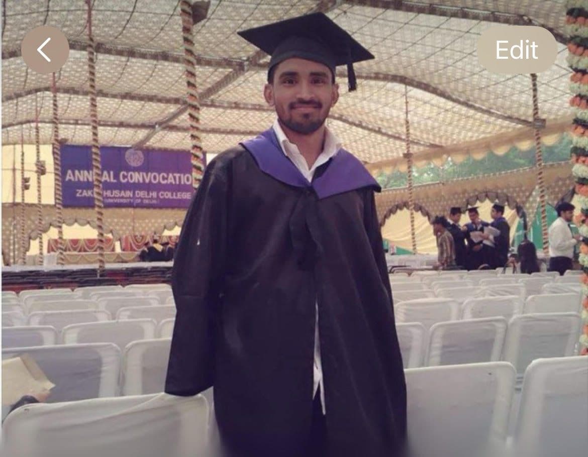 NAVEEN graduated from university iof delhi