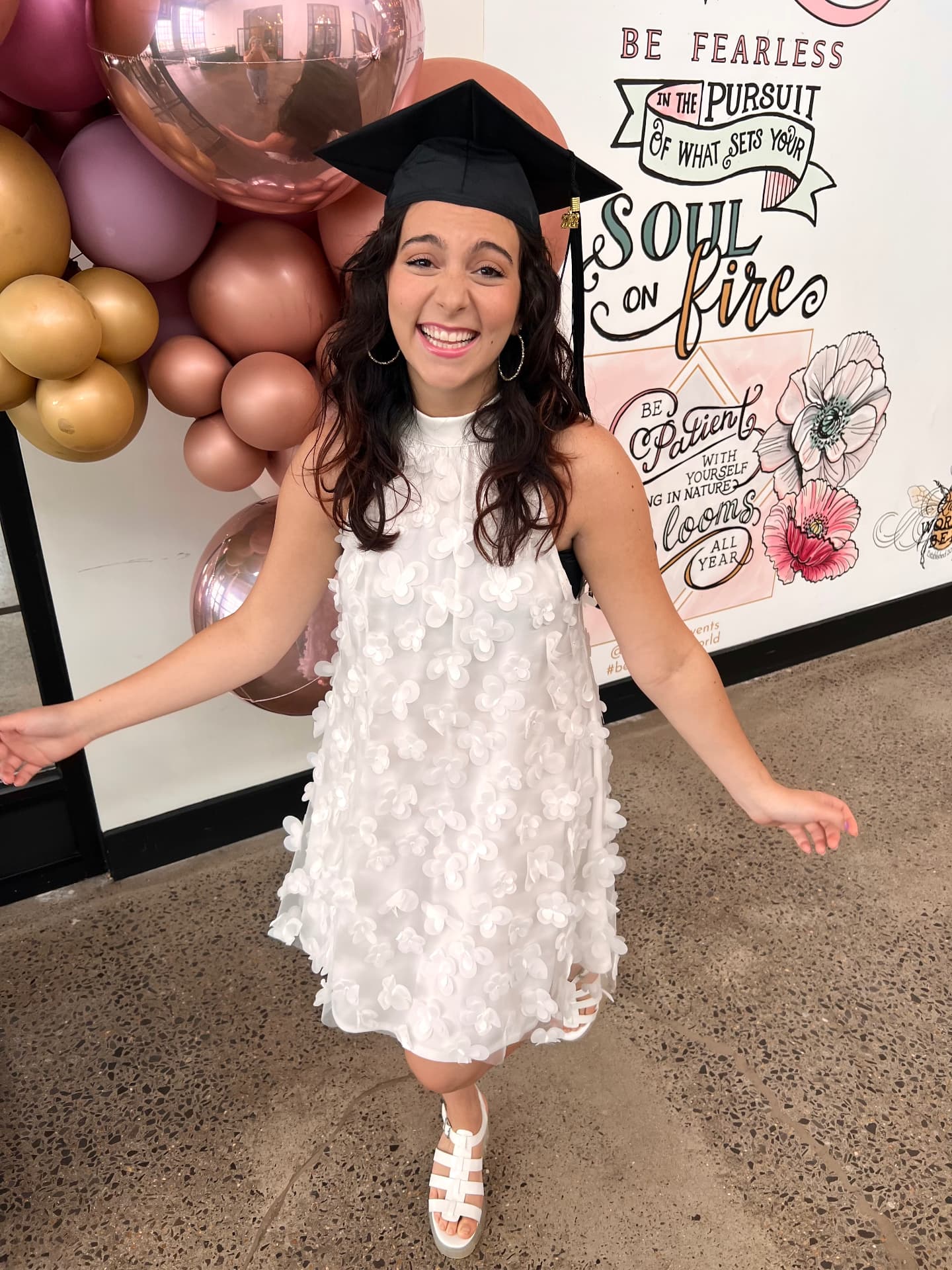 Sarah graduated from Molloy College / Cap 21