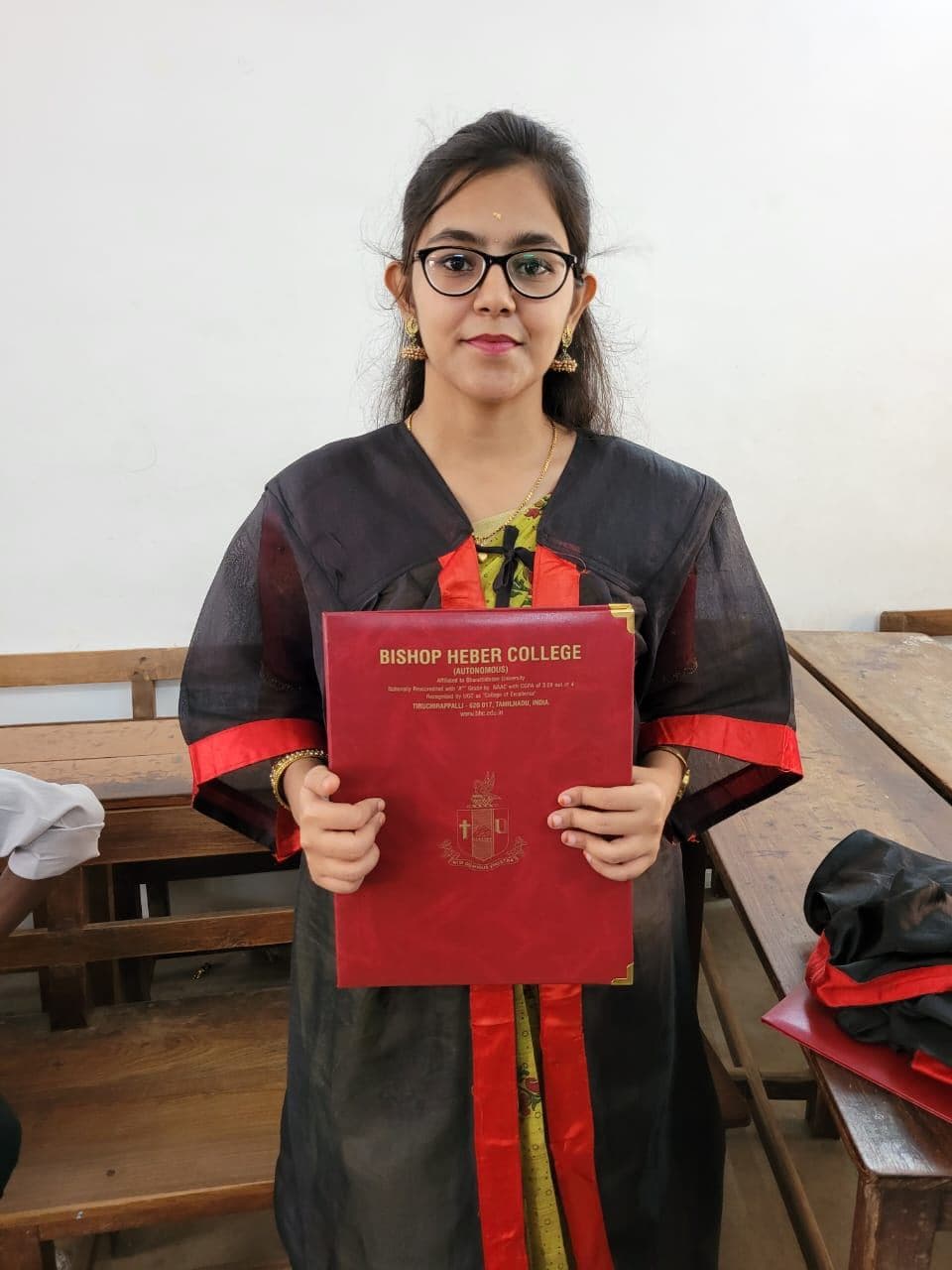 Saru graduated from Bharathidasan University