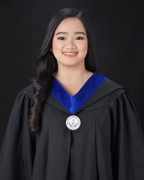 Giselle graduated from Notre Dame of Dadiangas University