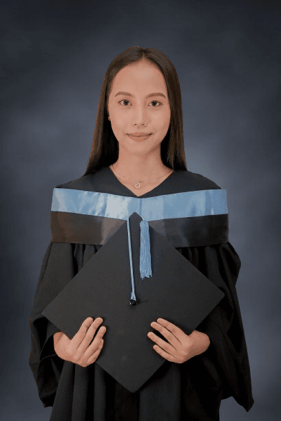 Priscila graduated from Negros Oriental State University