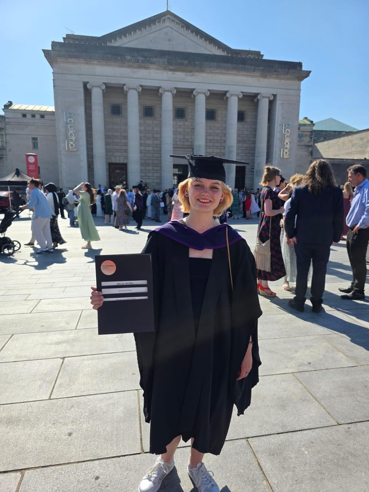 Abigail graduated from Southampton Solent University