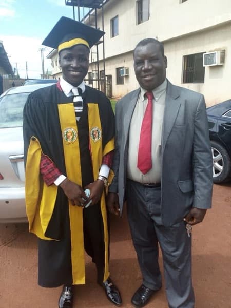 Ayokunle graduated from Benson Idahosa University
