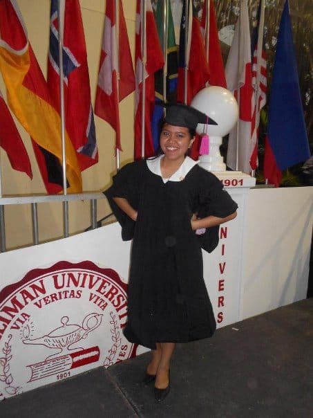 Charity graduated from Silliman University