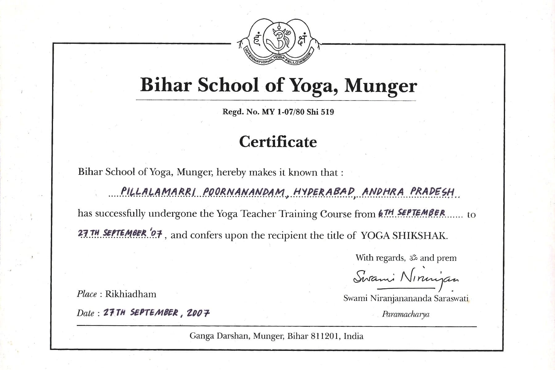 Purnanandam graduated from Ghantasala Venkateswara Rao Govt college of music and dance