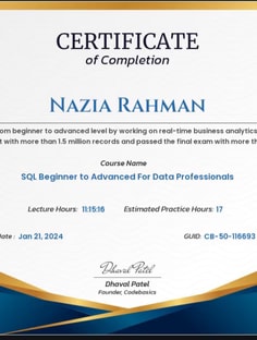 Profile photo of Nazia Rahman, undefined tutor at Wiingy