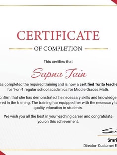 Profile photo of Sapna Jain, undefined tutor at Wiingy