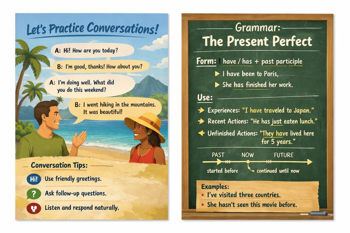 English learning materials by Joseph