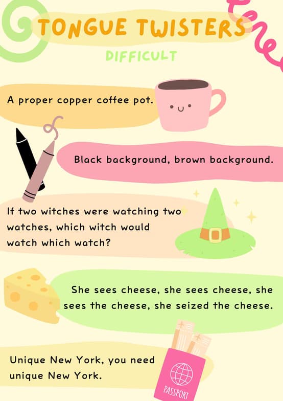 English learning materials by Laura