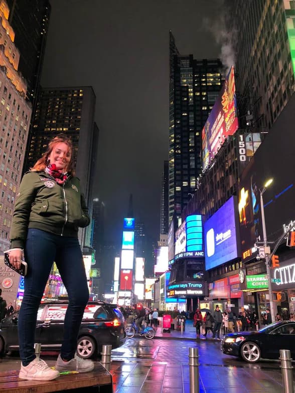 Travel snapshot of Delicia during a trip