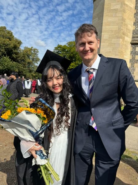 Graduation ceremony photo of Phoebe