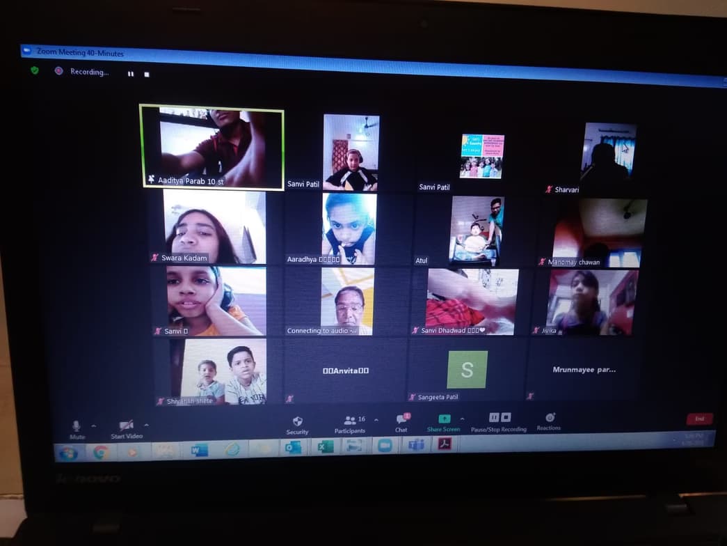 Dr. Anjali conducting a lesson