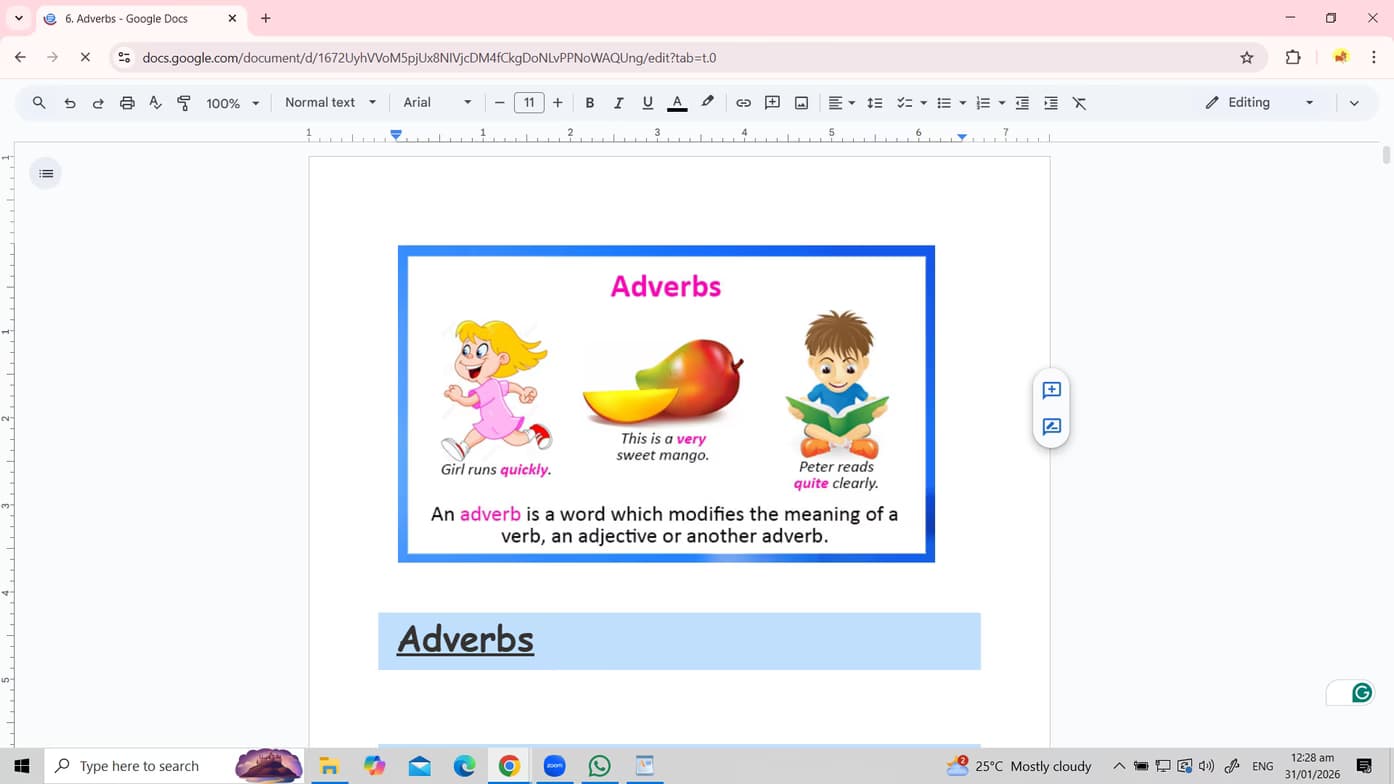 English learning materials by Rhoda Marie