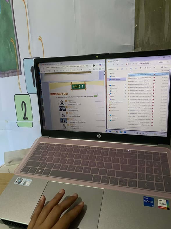 English learning materials by Vanneza