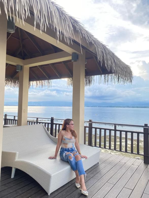 Travel snapshot of Razel Jean during a trip